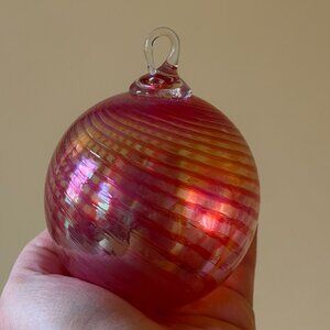VINTAGE Glass Ball Christmas Ornament